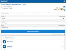 Tablet Screenshot of kredit.check24.de