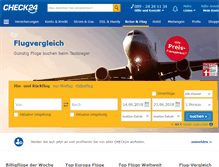 Tablet Screenshot of flug.check24.de