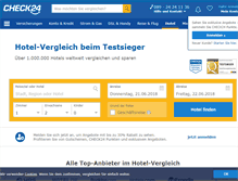 Tablet Screenshot of hotel.check24.de